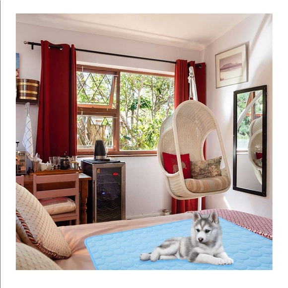 Summer Cooling Mat for Dogs Cats Self Dog Cooling Mat Breathable Pet Crate Pad - Picture 3 of 8